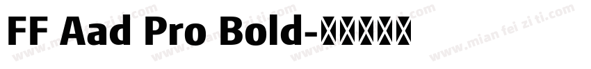 FF Aad Pro Bold字体转换